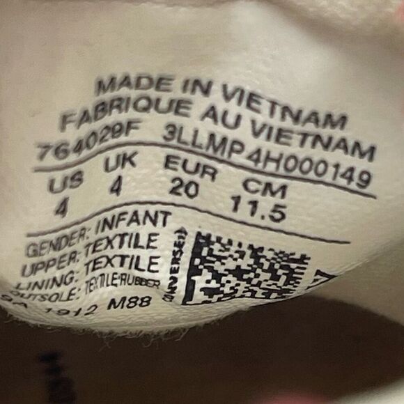 Converse All Star Fire Engine Red Canvas Side Aplix Sneaker - Toddler US 4 - Picture 8 of 8